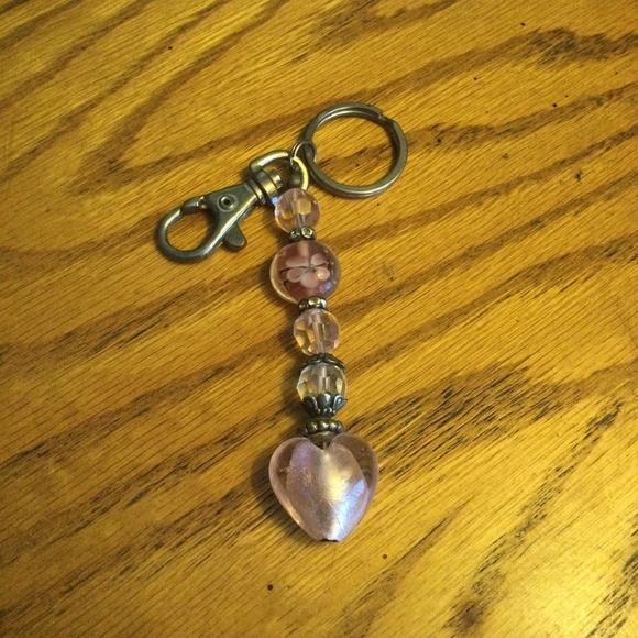 Heart art glass keychain - Picture 1 of 1